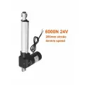 Линейный привод 6000N 600 кг, 24 В, скорость 4 мм/с, ход 20см