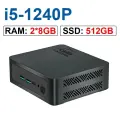 Мини-ПК JINGSHA H1 i5-1240P 32 ГБ 1.5 ТБ, 2x8GB 512GB, США