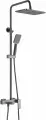 Душевая система Shevanik S8936T 285x195 мм, со смесителем, оружейная сталь