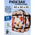 Рюкзак сумка дорожная ручная кладь 40х30х20 Смартавиа ЮТэйр Wizz Air, котики
