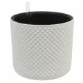 Кашпо Idea со вставкой и автополивом Фасет 22 см х 20,2 см, 6,2 литра, белый, 1шт