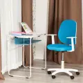 Компьютерное кресло TetChair PLAY WHITE, ткань, синий, белый
