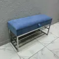 Банкетка с ящиком в прихожую для обуви 100х35х55 см STEEL MEBEL (БПХ-007)