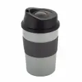 Термокружка 360 мл. из нержавеющей стали Kamille KM 2151 с TPR вставкой (0,36 л. / серый)