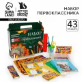 Набор первоклассника 43 предмета Предметы, цвет: зелёный, вид упаковки: плёнка
