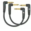 Planet Waves PW-PRA-205 набор из 2-х шнуров Custom jack-jack (угловые), 15см.