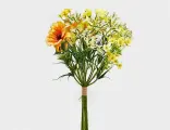 Искусственный букет, жёлтый, 28 см, EDG
