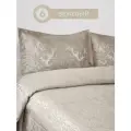 Покрывало на кровать ELISA с наволочками бежевое, Турция