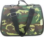 HOMEPET Камуфляж зеленый №4 48х31х28 см сумка-переноска