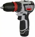 Бесщеточная аккумуляторная дрель-шуруповерт ИНТЕРСКОЛ ДА-10/12В 36, черный/серый