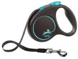 FLEXI BLACK DESIGN S 5 м до 15 кг рулетка черная синий дизайн ремень.