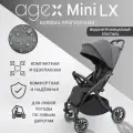 Прогулочная коляска Agex Mini, для детей от 6 месяцев до 3 лет, серая