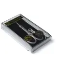 Zinger/ Ножницы маникюрные изогнутые 01303-PB-SH-Salon BOX для кутикулы с профессиональной ручной заточкой, серия PREMIUM