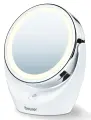 Beurer зеркало косметическое настольное BS49 зеркало косметическое настольное BS49 с подсветкой, хром/белый