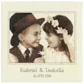 Dimensions Набор для вышивания крестиком First Love Wedding Record (35192), разноцветный, 28 х 28 см