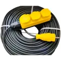 Удлинитель силовой 3 гнезда желтый IP44 КГ тп-ХЛ 2х1,5 20м