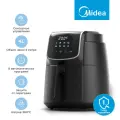 Аэрогриль Midea MAF-1040, 1500 Вт, 4 литра, сенсорное управление, 8 автоматических программ, черный
