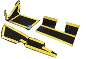 Обивка бардачка Веста обшивка ворсовая комплект из трех частей для Lada Vesta