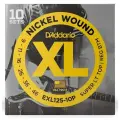 EXL125-10P Nickel Wound Струны для электрогитары, S Light Top/Regular Bottom 9-46, 10компл D'Addariо