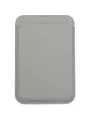 Картхолдер кожаный MagSafe на iPhone 12 Pro-Titanium Grey