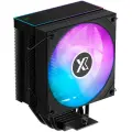 Кулер XASTRA AR400 FRGB BK LGA1851/1700/1200/115X/AM5/AM4 (TDP 220W, 4 тепл. трубки , PWM Fan FRGB 120mm , top cover with FRGB led, black