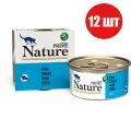 Влажный корм для кошек PRIME NATURE тунец в желе, ж/б 85 гр*12 шт