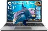 Ноутбук, 14.1, Windows 11, N4000, SSD 256GB, RAM 8GB, Full HD, MiniHDMI, USB3.0