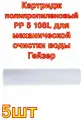 Картридж полипропиленовый PP 5 10SL для механической очистки воды Гейзер 5 шт