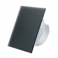 Вытяжной тонкий вентилятор SlimVent МV 100, стекло квадрат серый матовый