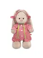 Мягкая игрушка BUDI BASA Зайка Ми в полосатом комбинезоне (малый) 25 см StS-506