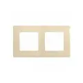 Рамка 2 поста ETIKA, слоновая кость | код. 672512 | Legrand (40шт. в упак.)