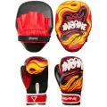 Набор для бокса Insane TIGER, красный/черный, 23*17*4 см, 4 oz