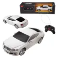 Машинка на радиоуправлении Rastar 48600W Bentley Continental GT (1:24, 19см). Белая