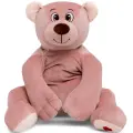 Медведь Лари 70см сидя 35 см, пудровый МЛари/35/131-2