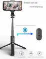 Монопод-штатив с пультом , Selfie Stick Tripod Black (19-104см) TokQi-Q03