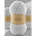 Пряжа для вязания Alize Wooltime шерстяная, цвет 208 Мокрый снег, 100 г / 200 м, 3 мотка