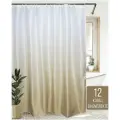 Штора/занавеска для ванной BATH PLUS 180*180 тканевая водоотталкивающая пропитка ROSY DOWN шампань с кольцами