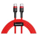 Кабель Baseus Cafule USB Type-C - USB Type-C, длина 1 м, 1 шт., красный