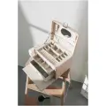 IsmatDecor Шкатулка S-697B-3N пудровый 18 см 26 см 1 кг бархат искусственная кожа 18 см