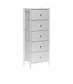 Комод Leset Хайди 5 ящиков, белый