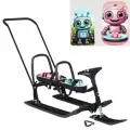 Снегокат 505 высокий SNOWKAT TWINS BABY PUSH для двоих, с 2 склад спинками П-обр толк. Роботы