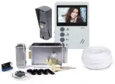 Набор: домофон EP-4407 и электромеханический замок Anxing Lock-Зенит - домофон вызывная панель замок в подарочной упаковке