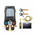 Манометрический коллектор Testo 557s, с заправочными шлангами, Bluetooth-датчики, черный