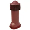 Вентвыход Viotto для металлочерепицы утепленный 110/550 мм, красное вино RAL 3005