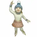 Ёлочная игрушка Фигуристка (Фарфоровая мануфактура СПб)