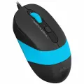 Мышь проводная A4Tech Fstyler FM10 black/blue (USB, оптическая, 1600dpi, 4but) (FM10 BLUE)