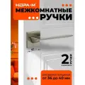 Ручки дверные Нора-М 130K Slim для межкомнатных дверей - Матовый никель