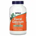 Кальций из кораллов Now Foods Coral calcium, 1000 мг, 250 растительных капсул
