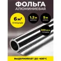 Алюминиевая фольга для бани и сауны 300 мкм, 6 м2