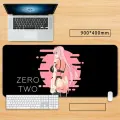 Коврик для мыши 90x30x3см в стиле Аниме Любимый во Франксе, Zero Two, speed and control 100%, №716
